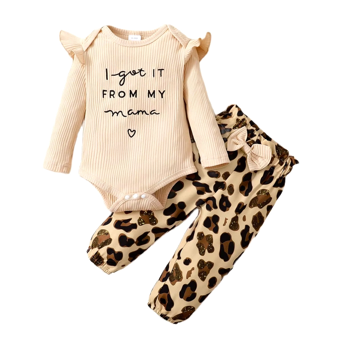 0-18 Months Newborn Baby Girl Clothes Set Long Sleeve Bodysuit+Leopard Pants+Headband 3PCS Fashion Autumn Outfits Toddler Girl