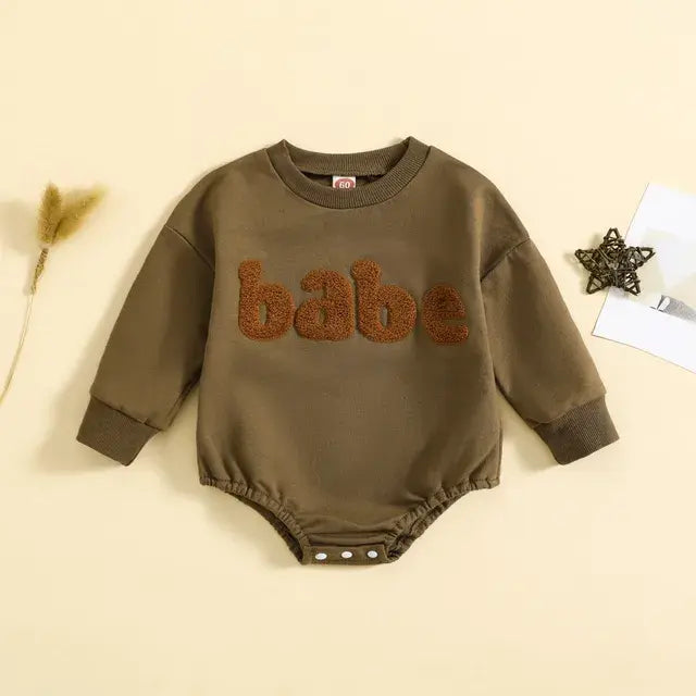 Autumn Newborn Sweatshirt Jumpsuit