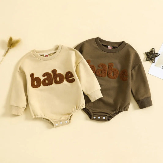 Autumn Newborn Sweatshirt Jumpsuit