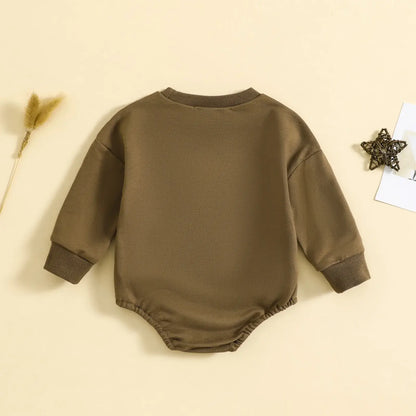 Autumn Newborn Sweatshirt Jumpsuit